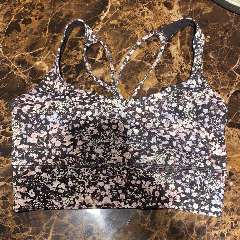 Floral lululemon sports bra